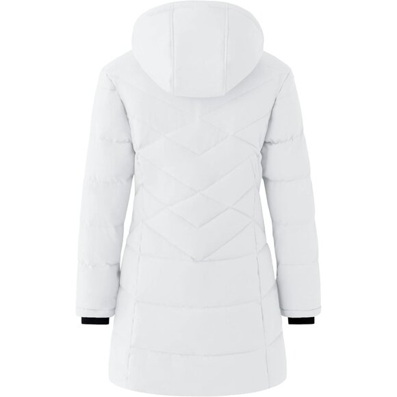 Eco-Conscious Long Puffer Coat for Women – Adjustable Fit & Cozy Warmth - Picture 2 of 6